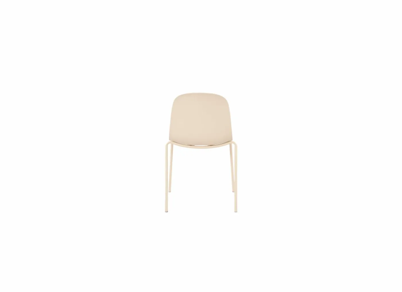 Stoel Finch 49x51,5x84,5cm - kunststof - cream