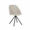 Stoel Fixie 54,5x59x83,5cm - stof - wit