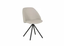 Stoel Fixie 54,5x59x83,5cm - stof - wit