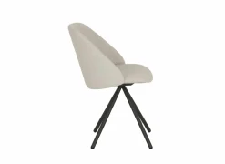 Stoel Fixie 54,5x59x83,5cm - stof - wit
