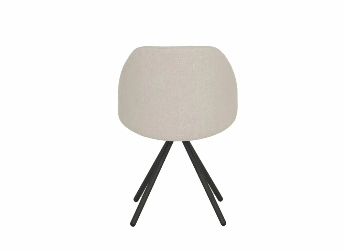 Stoel Fixie 54,5x59x83,5cm - stof - wit