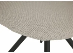 Stoel Fixie 54,5x59x83,5cm - stof - wit