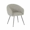 Stoel Foy 60x62x79cm - stof - grijs