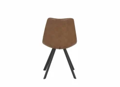 Stoel Frantz 47x57x83cm - lederlook - cognac