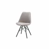 Stoel Gigi 48,5x54,5x82cm - fluweel - grijs bruin
