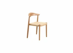 Stoel Harvey 57x53x79cm - eik massief rotan - naturel