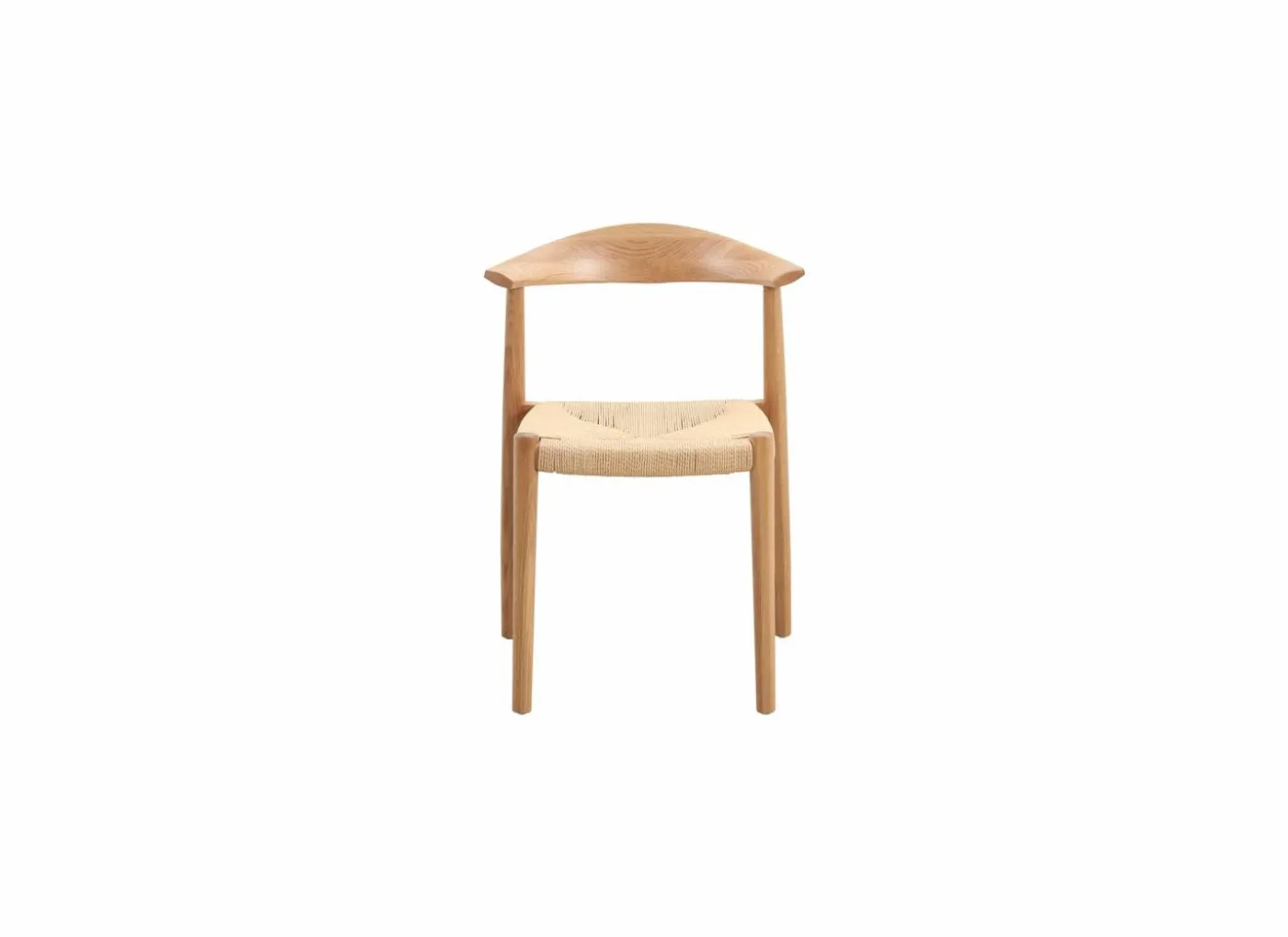 Stoel Harvey 57x53x79cm - eik massief rotan - naturel
