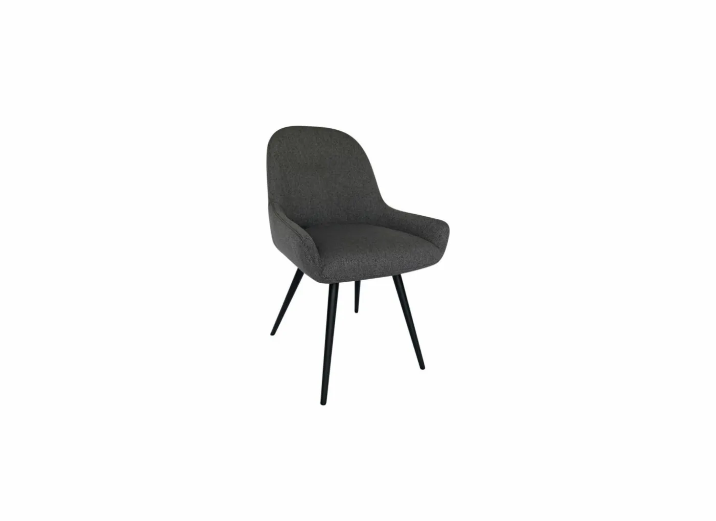 Stoel House 53x61,6x86,5cm - stof - grijs