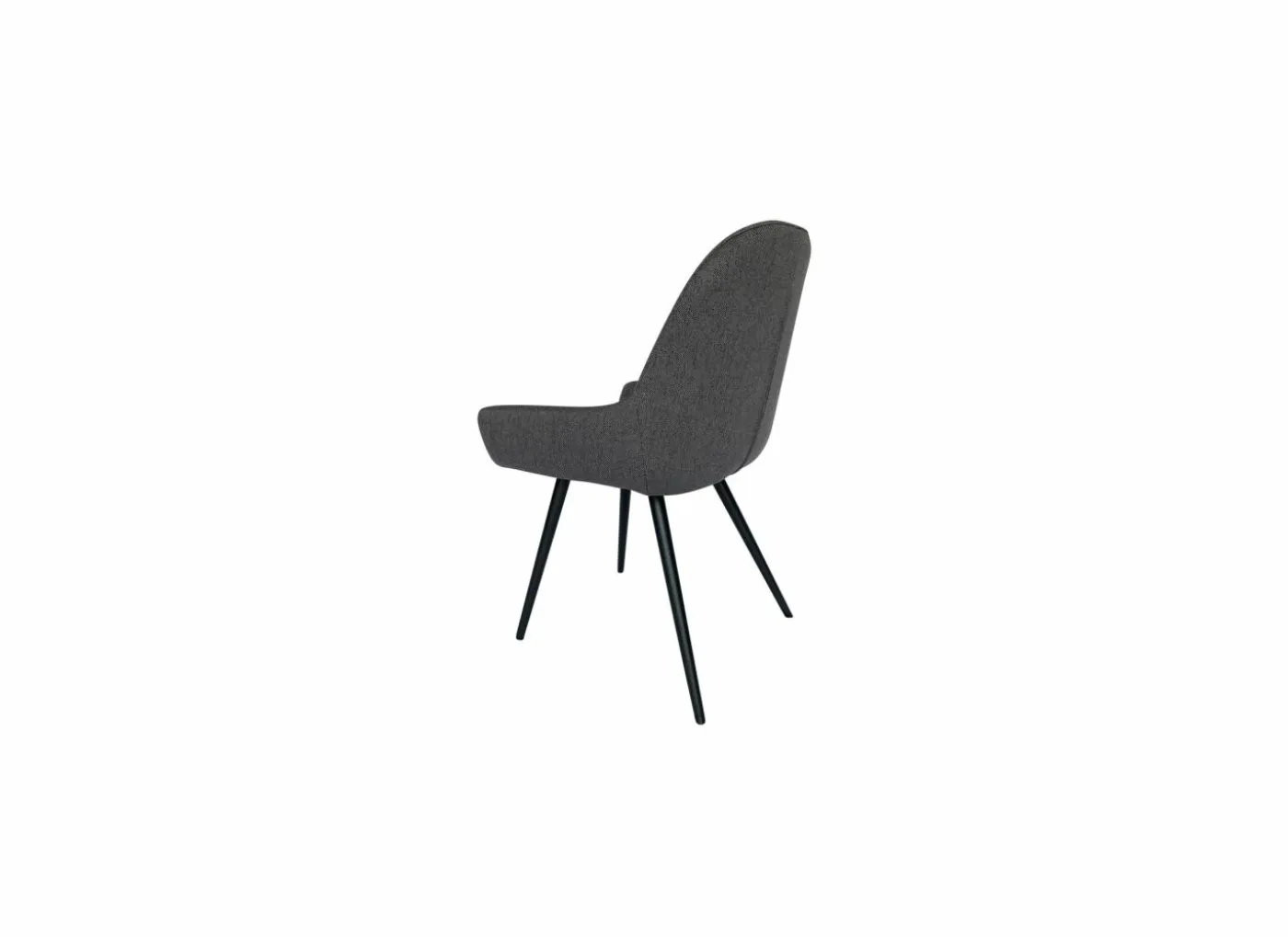 Stoel House 53x61,6x86,5cm - stof - grijs