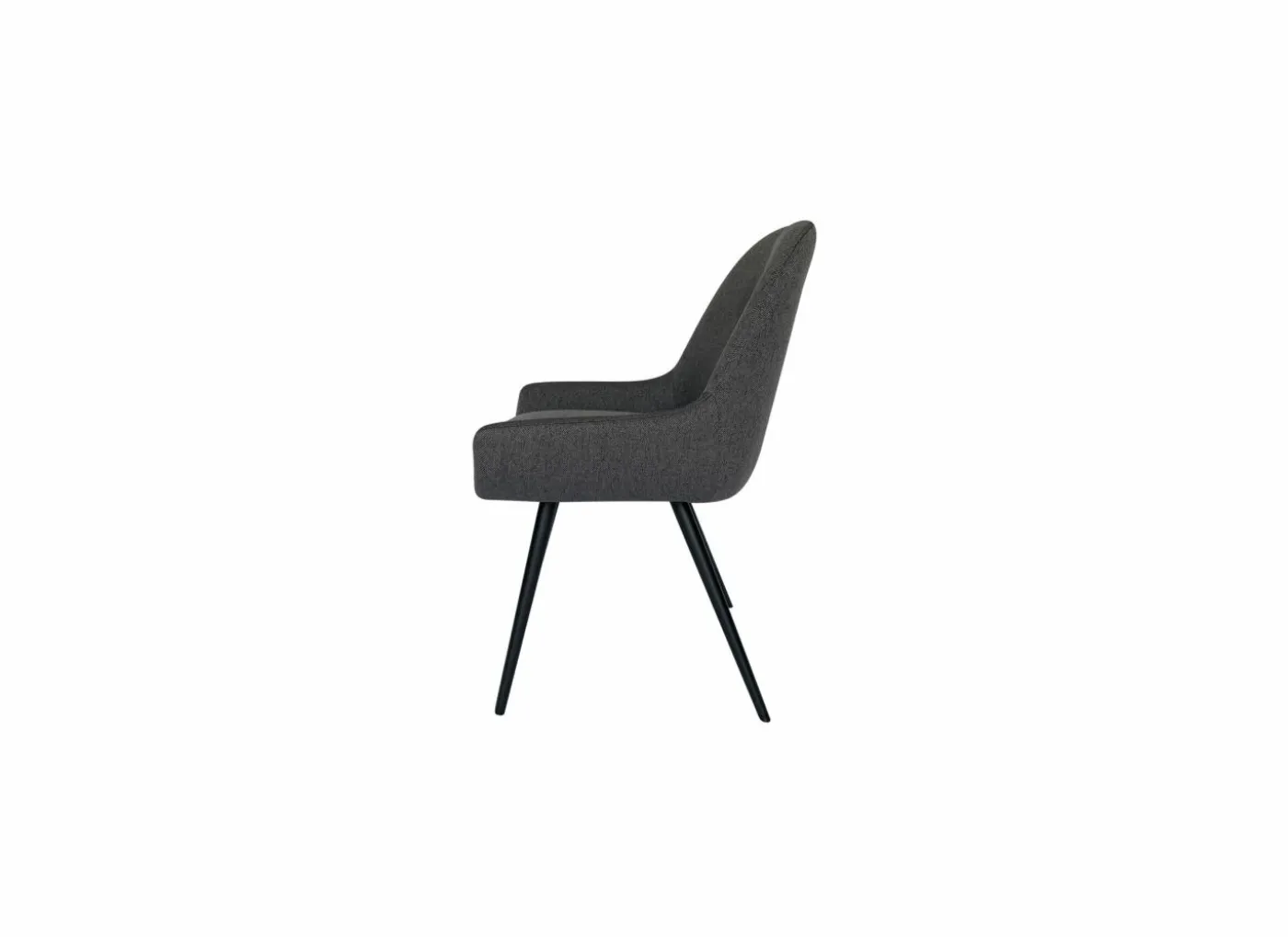Stoel House 53x61,6x86,5cm - stof - grijs