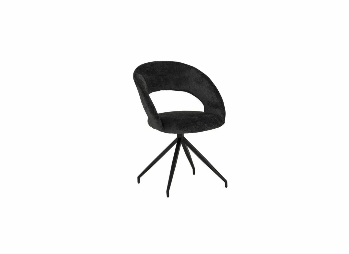 Stoel Indy 58x60x85cm - stof - antraciet