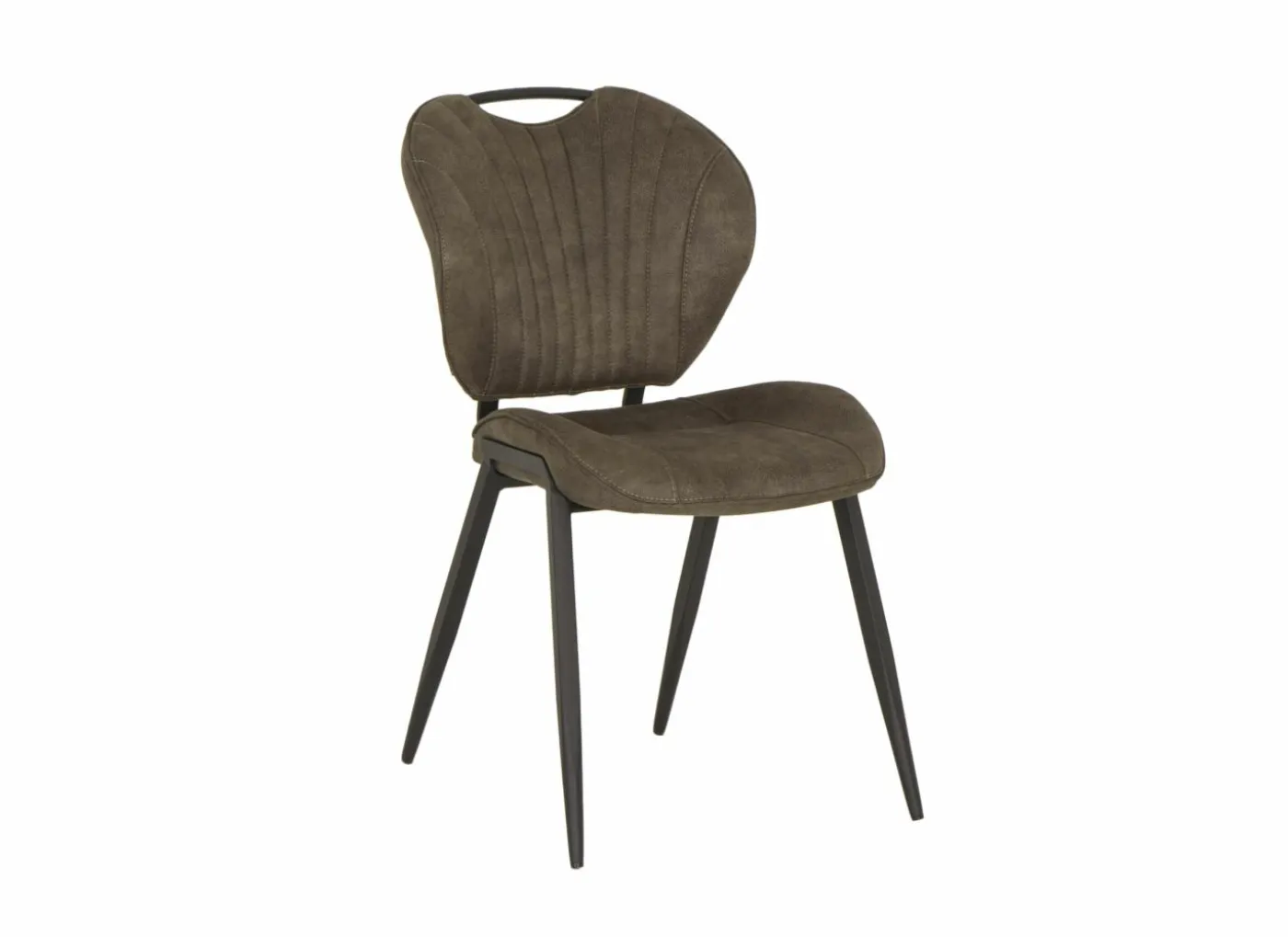 Stoel Jim 49x62x87cm - stof - luxor moss