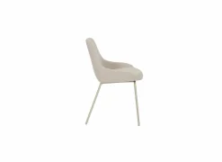 Stoel Lennon 53x57x87cm - stof - beige