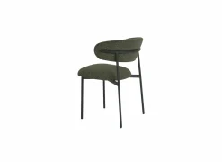 Stoel Luke 54,5x58x79cm - bouclé - groen