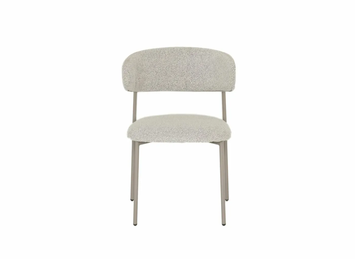 Stoel Luke 54,5x58x79cm - bouclé - taupe beige