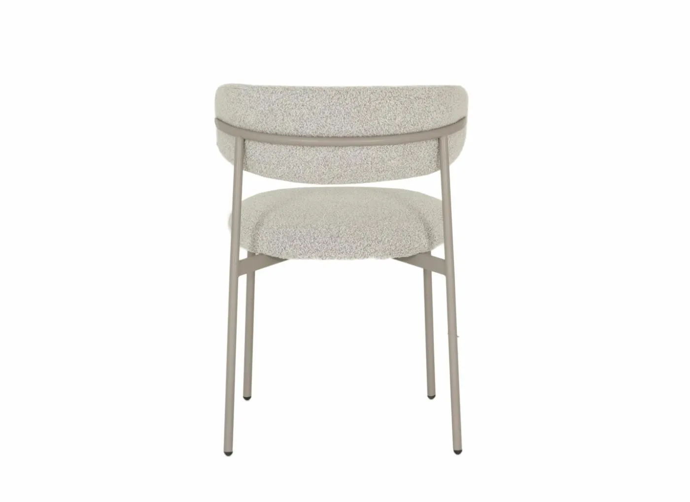 Stoel Luke 54,5x58x79cm - bouclé - taupe beige