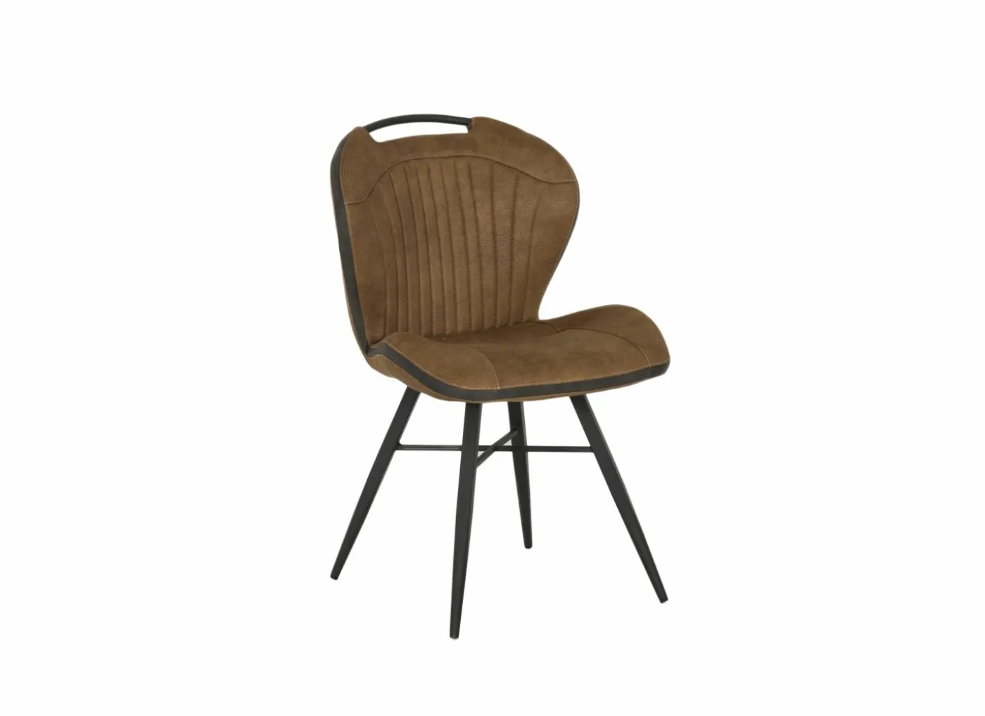 Stoel Mace 50,5x61x87cm - stof - zorro cognac