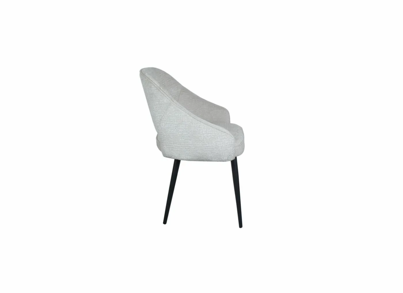 Stoel Manfredi 55x55x84cm - stof - cream