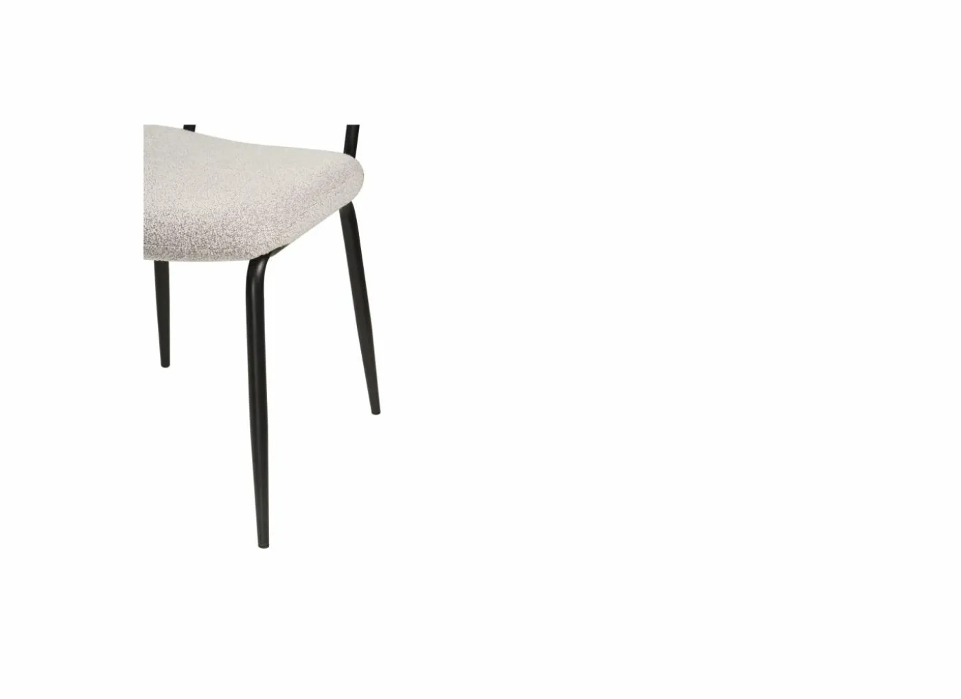 Stoel Mento 80x47x49cm - stof - grijs
