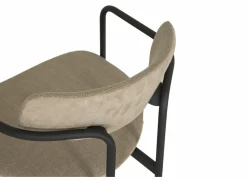 Stoel Mirror 56x54x76cm - stof - creme & natuur