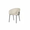 Stoel Nimbus 59x61x77cm - bouclé - wit