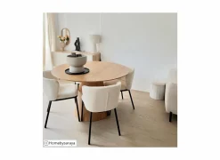 Stoel Noemie 49x53,5x80,5cm - stof - beige