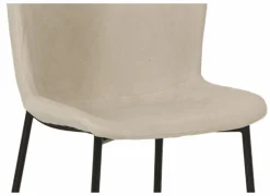 Stoel Noemie 49x53,5x80,5cm - stof - beige
