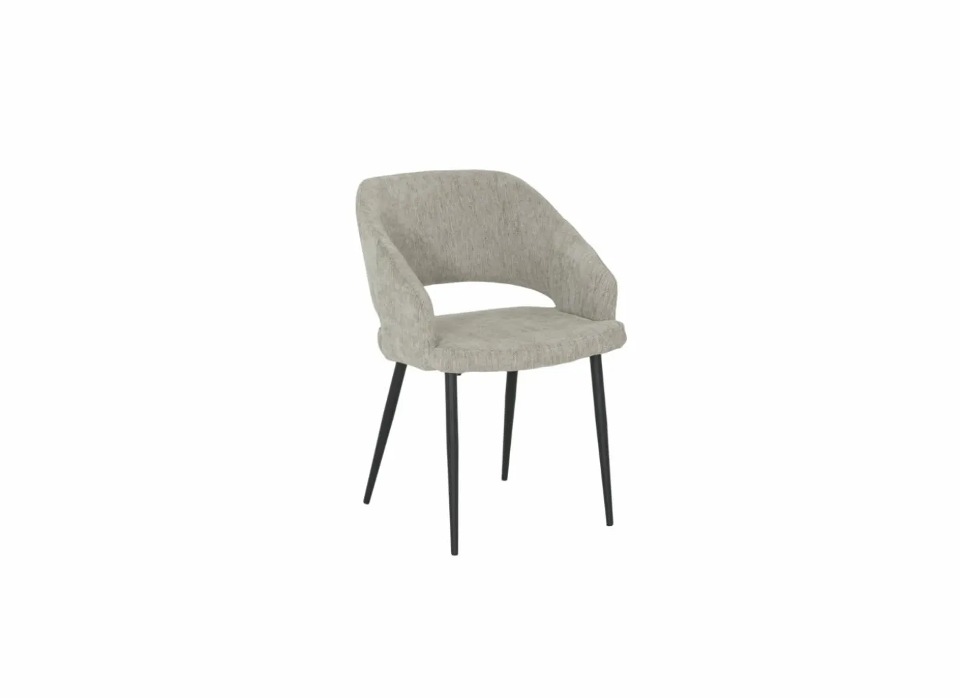 Stoel Odin 54,5x55x82,5cm - linnen - greige