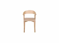 Stoel Ono 53,5x49,2x77cm - eik massief & fineer - witte eik