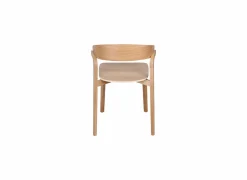 Stoel Ono 53,5x49,2x77cm - eik massief & fineer - witte eik