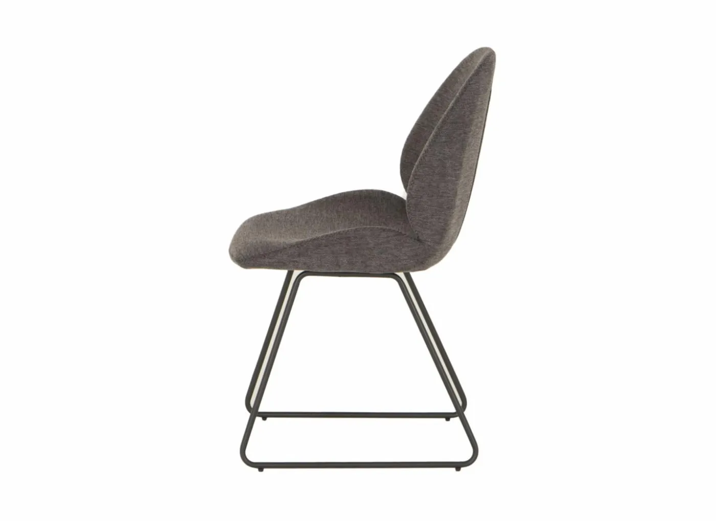 Stoel Patti 49x53x87cm - stof - antraciet