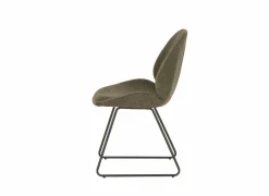Stoel Patti 49x53x87cm - stof - groen