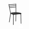 Stoel Romy 46,5x55x81,5cm - stof/metaal - zwart
