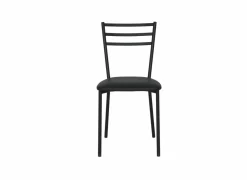 Stoel Romy 46,5x55x81,5cm - stof/metaal - zwart