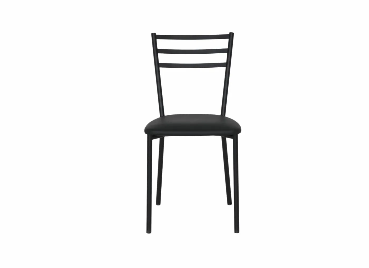 Stoel Romy 46,5x55x81,5cm - stof/metaal - zwart