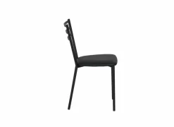 Stoel Romy 46,5x55x81,5cm - stof/metaal - zwart