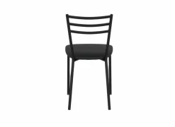 Stoel Romy 46,5x55x81,5cm - stof/metaal - zwart