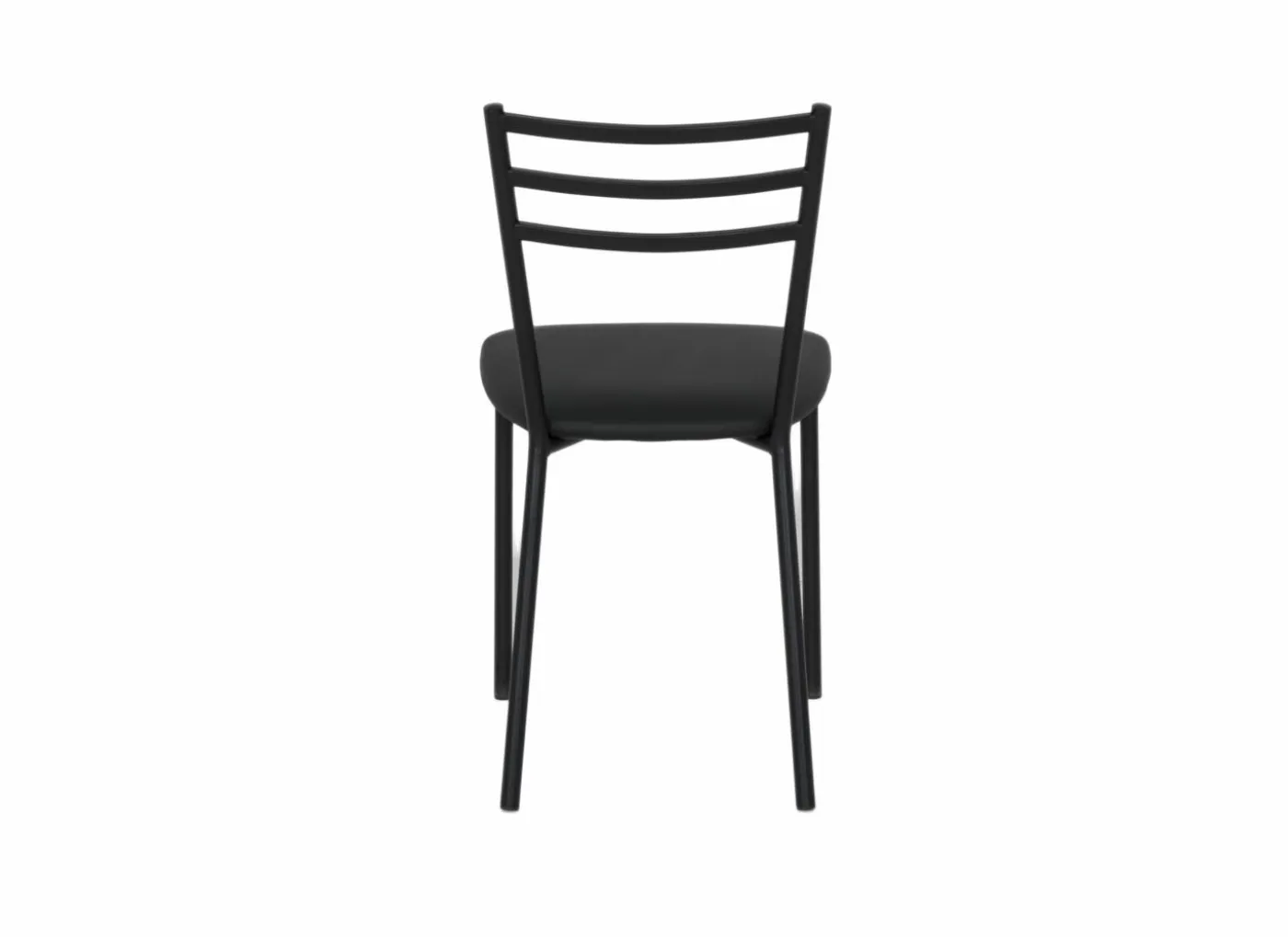 Stoel Romy 46,5x55x81,5cm - stof/metaal - zwart