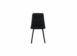 Stoel Runner 44x54x87cm - fluweel - zwart