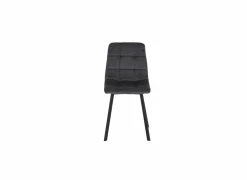 Stoel Runner 44x54x87cm - velvet - grijs