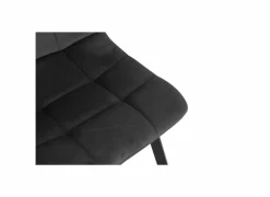 Stoel Runner 44x54x87cm - velvet - grijs