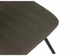 Stoel S190 45,5x56x87,5cm - lederlook - cappucino