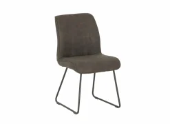 Stoel Saint 50x53x86cm - microvezel - antraciet