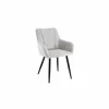 Stoel Sallie 58x64x84cm - stof - lichtgrijs