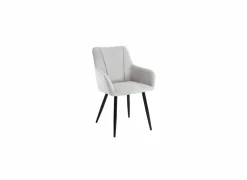 Stoel Sallie 58x64x84cm - stof - lichtgrijs