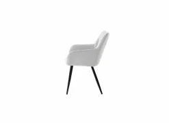 Stoel Sallie 58x64x84cm - stof - lichtgrijs