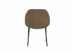 Stoel Soda 54,50x60x82cm - stof - chocolade & nougat