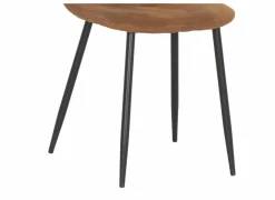 Stoel Speech 45x46x88cm - stof - cognac