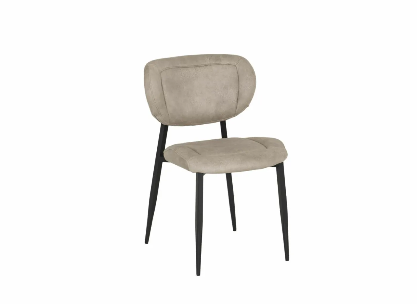 Stoel ST2408 52x61x84cm - stof - zand