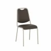 Stoel Sunny 44x54x89cm - lederlook - donker taupe